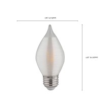 Satco S23413 Medium Light Bulb In White Finish, Spun