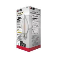 Satco S23413 Medium Light Bulb In White Finish, Spun