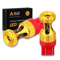 Alla Lighting ZES Newest Version Latest Design T20 7440 7443 dual filament LED bulbs replacement of the halogenincandescent turn signal light brake stop tail light daytime running light DRL backup reverse light side marker light bulb etcHere is ZES T20 74