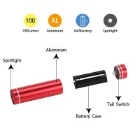 Chase Authentic Kunhe 6 Pack Red Light Mini Led Flashlight Small Flashlights Flash Light For Astronomy Aviation Night Animal Obs