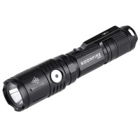 Soonfire Mx65 Tactical Flashlight 1060 Lumens Built-In A Fast Charging Rechargeable Led Handheld Flashlights 5 Brightness Waterproof Flashlight