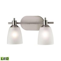 Jackson 2-Light Bath Bar In Brushed Nickel