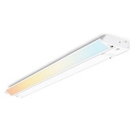 Parmida Led Swivel Under Cabinet Lighting, Hardwired Or Plug-In Installation, 32 Inch, 18W, 3Cct Color Selectable - 3000/4000K/5000K, Rotatable Lens, Dimmable, Linkable, 120V, 1080Lm, White