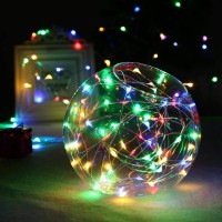 Mumuxi 10Ft Multicolor Led String Lights Battery Powered Waterproof For Indoor Outdoor Usage