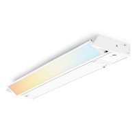 Parmida Led Swivel Under Cabinet Lighting, Hardwired Or Plug-In Installation, 16 Inch, 10W, 3Cct Color Selectable - 3000/4000K/5000K, Rotatable Lens, Dimmable, Linkable, 120V, 600Lm, White