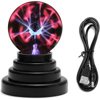 Mornajina Butterfly Plasma Ball Light 3 Inch, Usb Magic Touch Sensitive Thunder Lightning Lamp For Parties, Decorations, Bedroom, Gifts