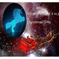 3 In 1 3D Night Light For Girls Kids Unicorn&Butterfly&Expression 3D Lamp Christmas Gifts Bjyhiyh 16 Colors Changing +Dimmable Led Nightlight