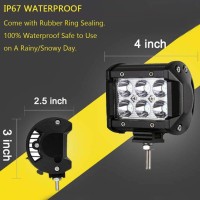 Shangyuan Pontoon Boat Docking Light, Marine Led Lights For Kayak Bass Jon Fishing Boat Spreader Light, Boat Headlights, T-Top Light, Deck Light, Driving Lights, Stern Light, Navigation Lights, 2Pcs