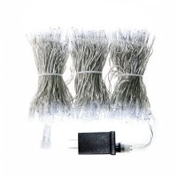 300 Led Cool White Christmas Lights Outdoor, 100 Ft Silver Wire Waterproof Light String, 5 Modes Choice And Timer Etl Certified Adapter, For Indoor And Outdoor Use .