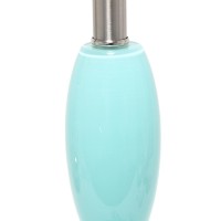 Elegant Designs Contemporary Curved Glass Table Lamp, Seafoam