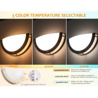 Cloudy Bay 12Inch Cri9015W 3000K4000K5000K Color Temperature Adjustable Dimmable Led Wall Sconce Etl Listed Led Half Moon W