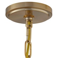 Franklin Iron Works Charleston Brass Hanging Pendant Lighting 13 12 Wide Modern Industrial Led Clear Glass Shade Fixture For