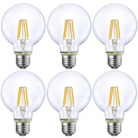 Dimmable Led Globe Light Bulb, G25 Led Vintage Light Bulb, 60W Equivalent, 500Lumens, 2700K Soft White, E26 Base, Ul Listed, 6-Pack