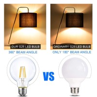 Dimmable Led Globe Light Bulb, G25 Led Vintage Light Bulb, 60W Equivalent, 500Lumens, 2700K Soft White, E26 Base, Ul Listed, 6-Pack