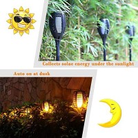 Faishilan 6 Pack Solar Flame Flickering Torch Solar Outdoor Lights Led Waterproof Solar Flame Light Torches Landscape Torch Solar Powered Led Light For Outside Pathway Yard Dusk To Dawn