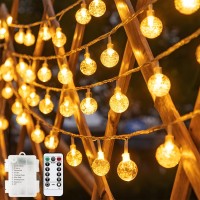 Tasodin 33 Ft 80 Led Mini Globe Indoor String Lights Battery Operated 8 Modes With Remote Decorative Bedroom Room Dorm Yard Wat