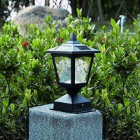 Chason Solar Post Lights Outdoor,Post Lantern With Mount Base,Waterproof Post Cap Light For Fence Deck, Garden,Landscape, 4Ͽ