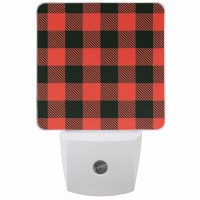 Pfrewn Merry Christmas Buffalo Plaid Night Light Plug In Set Of 2 For Kids Adults Boys Girls Babies,Snowman Snowflake Night Lights Led Auto Motion Senor For Reading Bathroom Bedroom Nursery Decorative