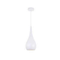 Nora 1 Light White Pendant