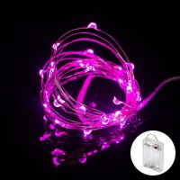 Xinkaite String Lights, Waterproof Led String Lights, Fairy String Lights Starry String Lights For Indoor& Outdoor Diy Decoration Home Parties Christmas Holiday (10Ft/3Meters, Pink)