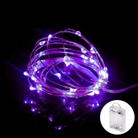 Xinkaite String Lights, Waterproof Led String Lights, Fairy String Lights Starry String Lights For Indoor& Outdoor Diy Decoration Home Parties Christmas Holiday (10Ft/3Meters, Purple)