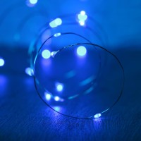 Xinkaite String Lights, Waterproof Led String Lights, Fairy String Lights Starry String Lights For Indoor& Outdoor Diy Decoration Home Parties Christmas Holiday (10Ft/3Meters, Blue)