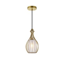 Miya 1 Light Brass Pendant