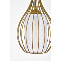 Miya 1 Light Brass Pendant