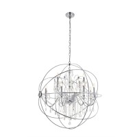 Cordelia 12 Light Chrome Crystal Pendant