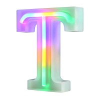 Neon Letter Lights 26 Alphabet Letter Bar Sign Letter Signs For Wedding Christmas Birthday Partty Supplies,Usbbattery Powered Light Up Letters For Home Decoration-Colourful T