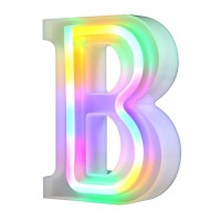 Led Marquee Letter Lights Sign 26 Alphabet Letter Bar Sign Letter Signs For Wedding Christmas Birthday Partty Supplies,Usbbattery Powered Light Up Letters For Home Decoration-Colourful B