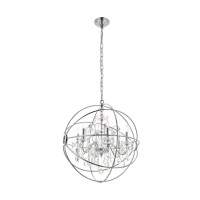 Cordelia 6 Light Chrome Crystal Pendant