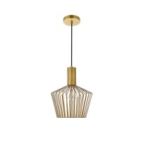 Ronnie 1 Light Brass Pendant