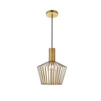 Ronnie 1 Light Brass Pendant