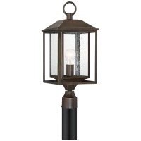 John Timberland Califa Mission Outdoor Post Light Fixture Brown Bronze Metal 21 1/2