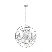 Cordelia 8 Light Chrome Crystal Pendant