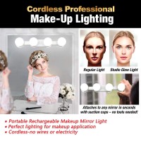 Assemer Portable Makeup Mirror Light,Cordless Led Vanity Lights With Brightness Color Dimmable For Dressing Room Vanity Table (Pack Of 2)