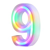 Neon Letter Lights 26 Alphabet Letter Bar Sign Letter Signs For Wedding Christmas Birthday Partty Supplies,Usbbattery Powered Light Up Letters For Home Decoration-Colourful 9