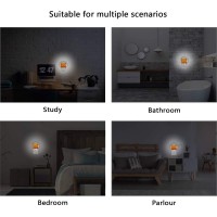 Vdsrup Fall Sunflowers Pumpkins Night Light Set Of 2 Autumn Butterfly Maple Leaf Plugin Led Nightlights Auto Dusktodawn Senso