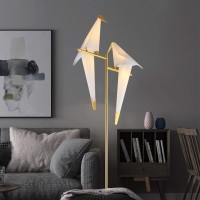 More Change Morechange 72In Modern Led Floor Lamp Bird Floor Light Gold Metal Fixtures For Living Room Bedroom Dinning Room Off