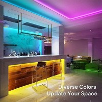 Govee 16.4Ft Color Changing Led Strip Lights, Bluetooth Led Lights With App Control, Remote, Control Box, 64 Scenes And Music Sync Lights For Bedroom, Room, Kitchen, Party