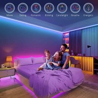 Govee 16.4Ft Color Changing Led Strip Lights, Bluetooth Led Lights With App Control, Remote, Control Box, 64 Scenes And Music Sync Lights For Bedroom, Room, Kitchen, Party