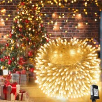 Sanjicha Extra-Long 66Ft String Lights Outdoor/Indoor, 200 Led Upgraded Super Bright Christmas Lights, Waterproof 8 Modes Plug In Fairy Lights For Bedroom Party Wedding Garden (Warm White)