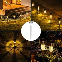 Sowsun Solar Pathway Lights Outdoor ,Solar Powered Landscape Garden Lights For Pathway ,Lawn, Patio, Yard,Path,Walkway Decoration-12 Pack(Warm White)