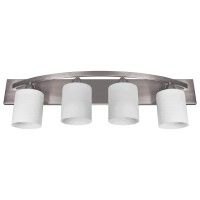 Nuk3Y Modern Bathroom Vanity Light Fixture With 4 Light Globe Brushed Nickel (Satin Nickel, 4 Lights)