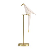 More Change Morechange 28 Inch Led Table Lamp Modern Bird Table Light Gold Metal Fixtures For Living Room Bedroom Office Table