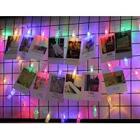 Magnoloran 30 Led Photo Clip String Lights Twinkle Lights Pictures Display String Fairy Lights Home Decor Lights For Hanging Pic