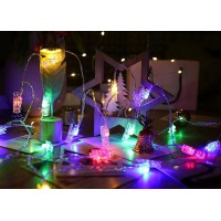 Magnoloran 40 Led Photo Clip Starry Lights With Remote Led Fairy Twinkle Lights Home Festival Decor Lights For Christmas Party H