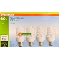 Sylvania 4-Pack 60-W Equivalent Cfl Light Fixture Light Bulbs