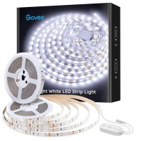 Govee 32.8Ft White Led Strip Lights, 6500K Dimmable Led Light Strip With Control Box, Bright 600 Leds, Daylight White Lights For Mirror, Under Cabinet, Living Room, Study, Wardrobe, 2 Rolls Of 16.4Ft